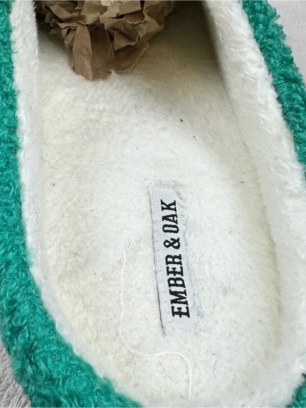 Ember & Oak Golf Club Memory Foam Slippers Men’s XL 13 Green Cozy House Shoes